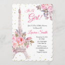 Recherche de tour eiffel baby shower invitations France