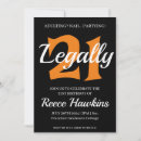 Recherche de 21 ans invitations Minimaliste