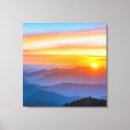 Recherche de peinture lever soleil art Montagnes