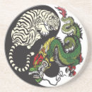 Zoek naar yin yang symbool onderzetters Harmonie