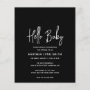 Recherche de black baby shower invitations Moderne