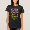 Recherche de anniversaire de décembre tshirts Reine