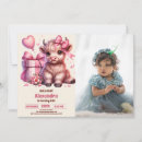 Recherche de vache rose invitations Pour enfants