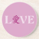 Recherche de kanji verres dessous de verres Amour
