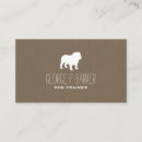 Recherche de bouledogues anglais cartes visite Chien