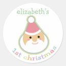 Recherche de premier noël du bébé autocollants Mignon