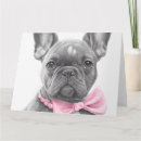 Recherche de french bulldog vœux cartes Rose