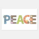 Zoek naar vrede op aarde stickers Hippie