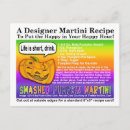 Recherche de cocktail halloween cartes postales Martini