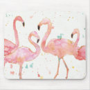 Recherche de flamants roses tapis souris Aquarelle