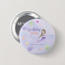 Recherche de fille anniversaire badges Sirène