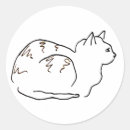 Zoek naar gestreepte kat stickers Katten