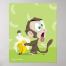 Recherche de banane singe posters Animaux