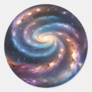 Recherche de galaxie en spirale autocollants Étoiles