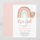 Zoek naar gedempte kleuren babyshower uitnodigingen Boho