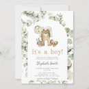 Recherche de baby shower garçon invitations Verdure