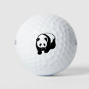 Recherche de panda golf balles Noir et blanc