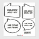 Recherche de discours autocollants Bulle