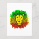 Recherche de drapeau reggae cartes postales Lion