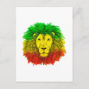 Recherche de drapeau reggae cartes postales Rouge