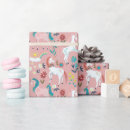 Recherche de licorne magique papier cadeau Girl