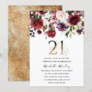 Recherche de 21ème anniversaire invitations Élégant