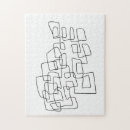 Recherche de hipster puzzles Noir et blanc