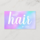 Recherche de licorne rose cartes visite Coiffeur