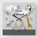 Recherche de safari jungle horloges Zèbre