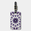 Recherche de fleur mandala bagages étiquettes Violet
