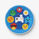 Recherche de jeux vidéo assiettes en papier Arcade