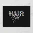 Recherche de styliste cartes postales Cheveux