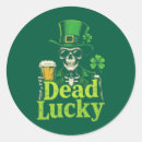 Recherche de crâne irlandais autocollants Leprechaun
