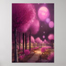 Recherche de paysage magique posters Arbres roses