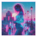 Recherche de cyberpunk art Mural
