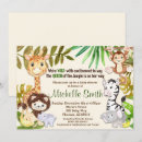 Recherche de lion baby shower fille invitations Girafe