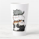 Recherche de illustration de chat tasses Adorable