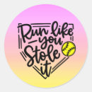 Recherche de softball autocollants Entraîneur