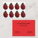 Recherche de coccinelle mignonne cartes visite Garderie