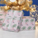Recherche de palmier de noël papier cadeau Flamant rose