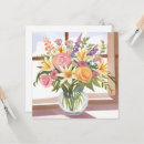 Recherche de joli vase vœux cartes Aquarelle