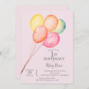Recherche de ballons colorés invitations Typographie