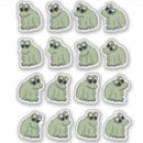 Zoek naar leuke kikker stickers Groen
