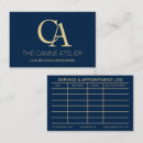 Recherche de luxe standard cartes visite Monogramme