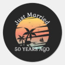 Zoek naar 50 jaar huwelijk stickers Just married