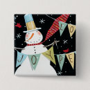 Recherche de bonhomme de neige badges Vert