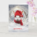 Recherche de lapin neige vœux cartes Amusant