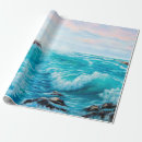 Recherche de peint à la main papier cadeau Vert