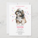 Recherche de tzu de shih invitations Aquarelle