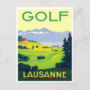 Zoek naar vintage golf briefkaarten Lausanne